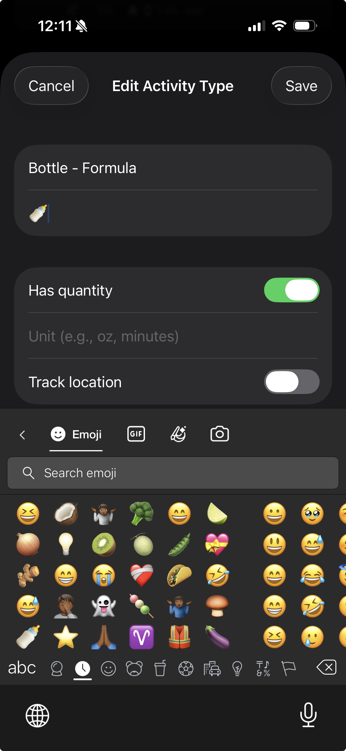 Emoji picker