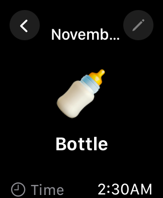 Watch activity detail view - 1