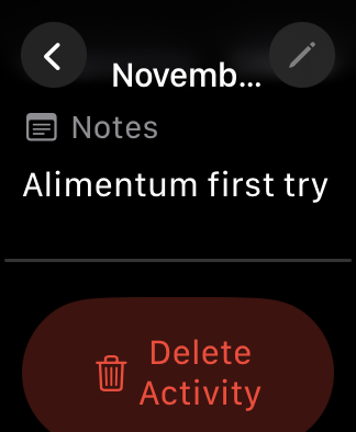 Watch activity detail view - 3