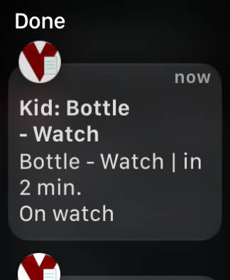 watchOS showing a device-local notification created on watch